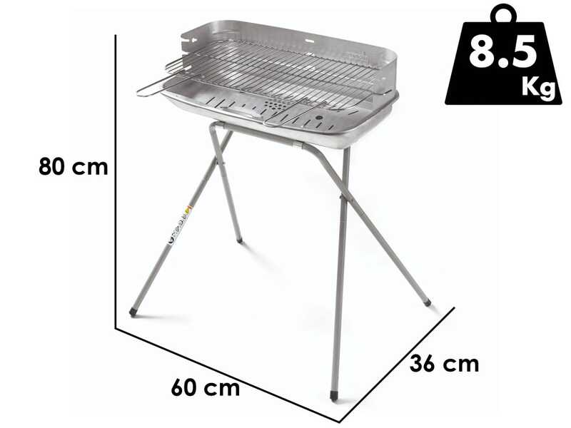 Ompagrill 60-40 Aluminized - Barbecue a carbone