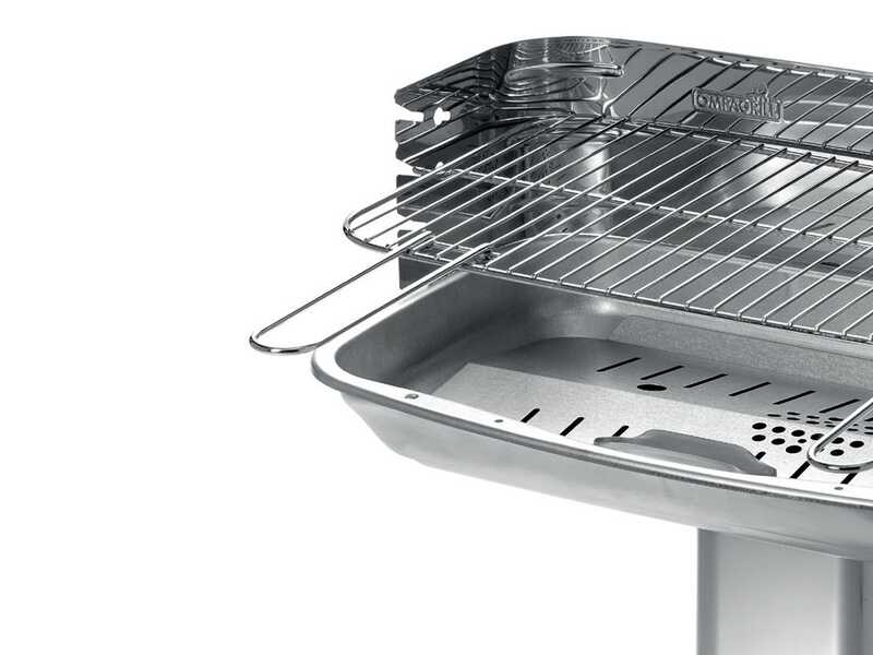 Ompagrill 60-40 Venus Inox - Barbecue a carbone