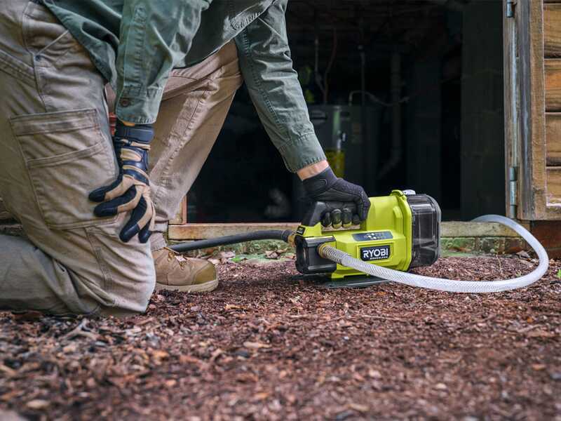 Ryobi RY18TPXA-0 - Pompa autoadescante a batteria - 18V - SENZA BATTERIE E CARICABATTERIE