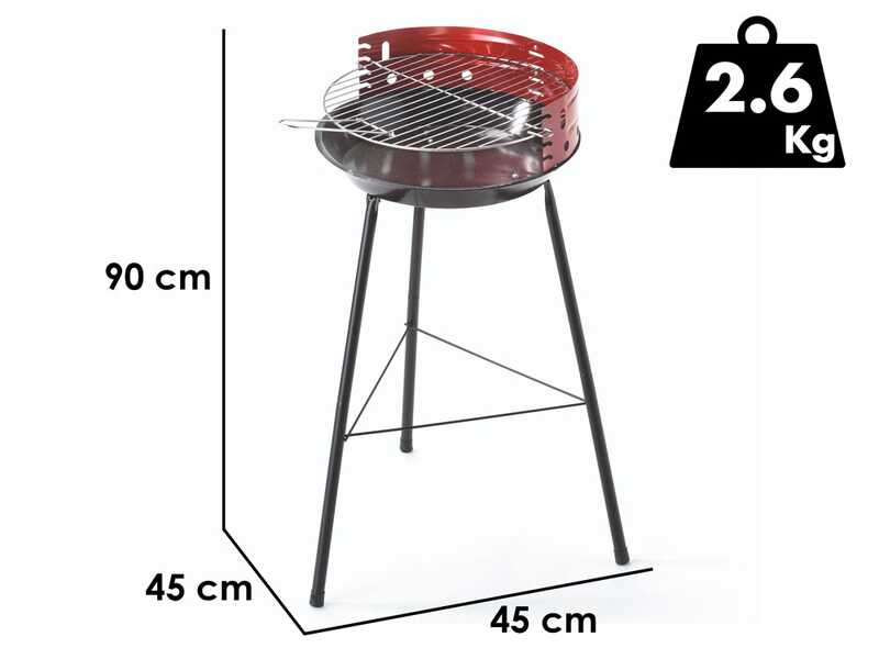 Ompagrill Sirio 4075 - Barbecue a carbone