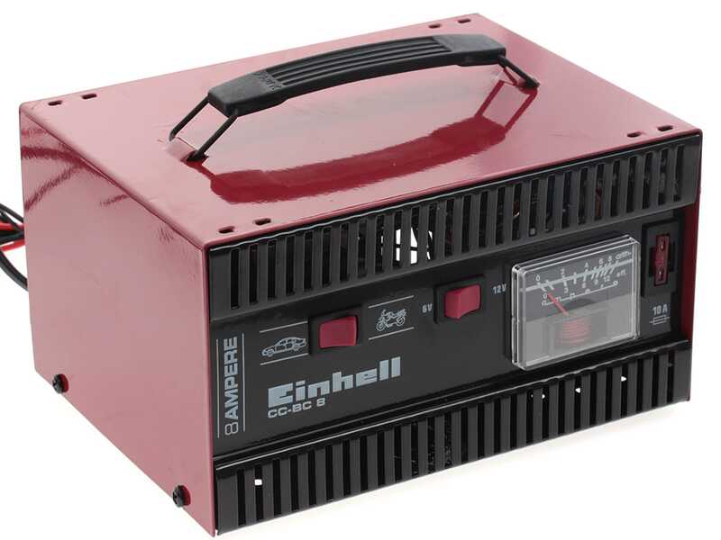 OUTLET - PICCOLI DIFETTI ESTETICI - Einhell CC-BC 8 - Caricabatterie auto e moto - 12V - batterie auto e moto fino a 120A
