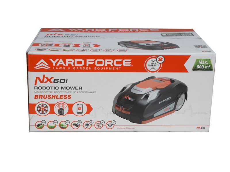 OUTLET - UTILIZZATO PER PROVA - Yard Force NX60i - Robot rasaerba - Con batteria al litio