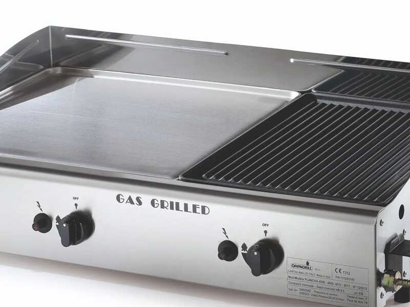 Ompagrill Double 4068/M - Plancha a gas