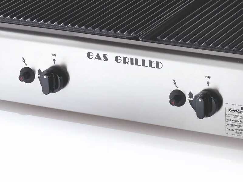 Ompagrill Double 4069/M - Plancha a gas