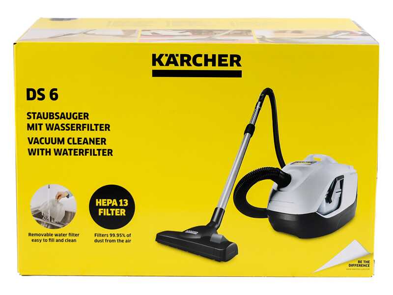 Karcher DS 6 - Aspirapolvere a traino con filtro ad acqua - 650 W