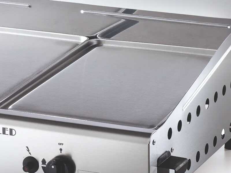 Ompagrill Double 4071/Cover/M - Plancha a gas con coperchio