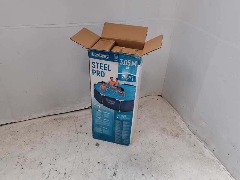 OUTLET - SENZA IMBALLO ORIGINALE - Bestway Steel Pro 56679 - Piscina Rotonda + Pompa filtro 16 W
