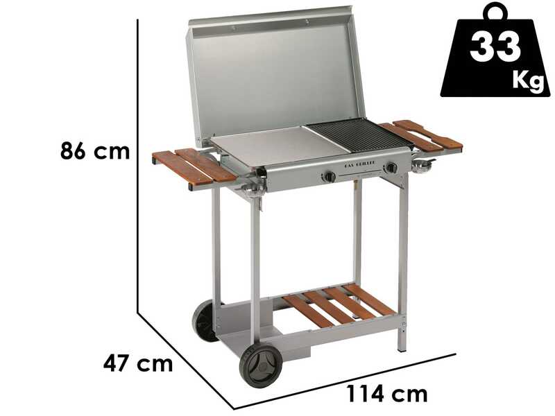 Ompagrill 4068 Stainless/M - Barbecue a gas