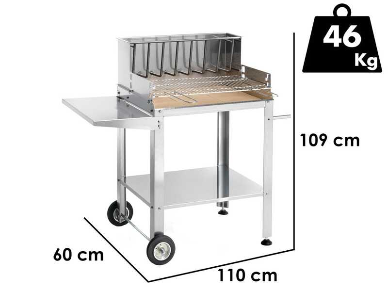 Ompagrill BetSteel 56690/X - Barbecue a legna e carbone