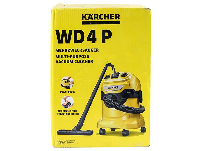 Karcher WD 4 P V-20/5/22 - Bidone aspiratutto - Fusto in plastica da 20 litri