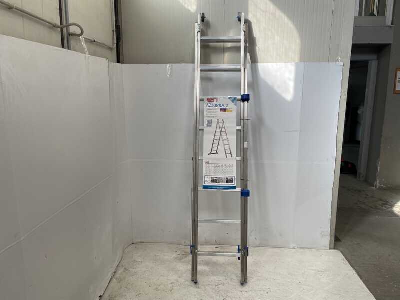 OUTLET - DIFETTI ESTETICI - Marchetti Azzurra A2, 2x8 gradini, 4.15 mt - Scala in alluminio allungabile
