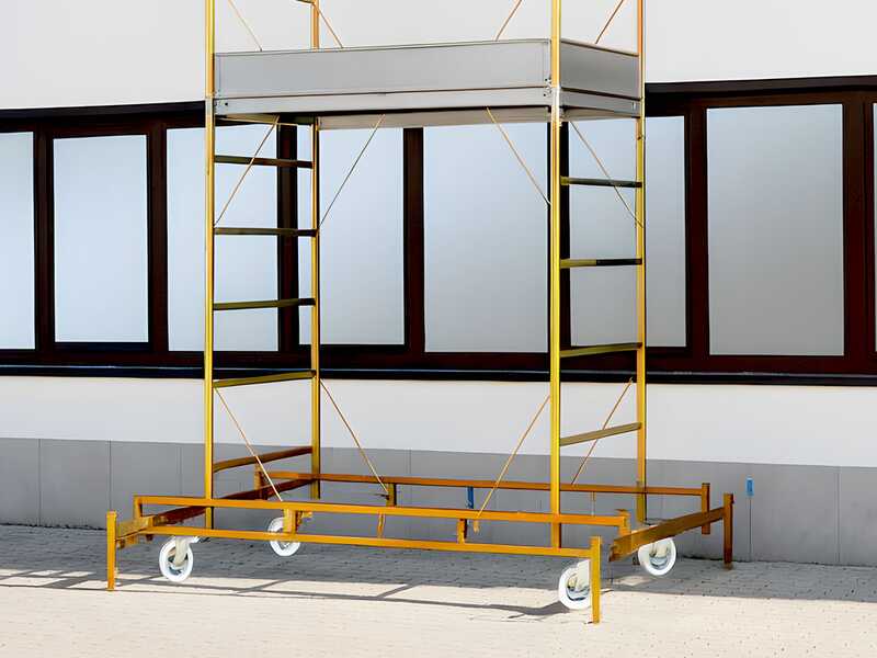 S.T.P. P22 - Trabattello in acciaio - Altezza 7,60 m - 2 piani + 2 fermapiedi