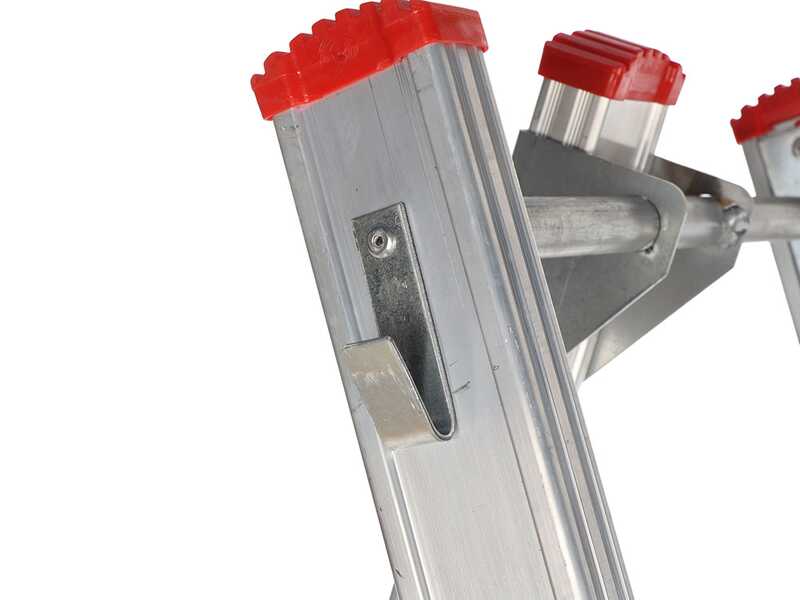 Scala a tre piedi agricola in alluminio nuova Country,  9 gradini, 2.60mt - da potatura