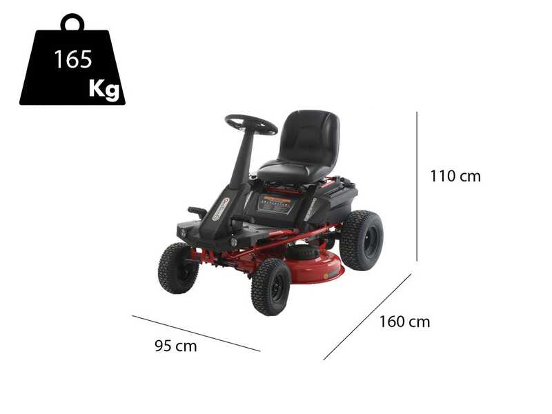 OUTLET - DA ESPOSIZIONE - GeoTech-Pro Green-Kart 76 - Trattorino taglierba a batteria 48V/50Ah - scarico laterale e mulching