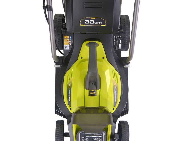 Ryobi RLM18X33B50LT23A - Kit Rasaerba + Tagliabordi a batteria - 18V 5Ah - Taglio 33cm + 23cm