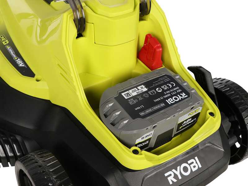 Ryobi RLM18X33B50LT23A - Kit Rasaerba + Tagliabordi a batteria - 18V 5Ah - Taglio 33cm + 23cm