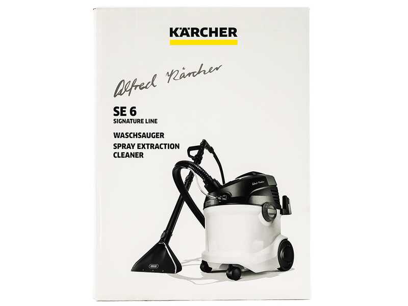 Karcher SE 6 Signature Line - Lavamoquette - Aspiraliquidi - Bidone acqua pulita/sporca 4 lt - 1000 W