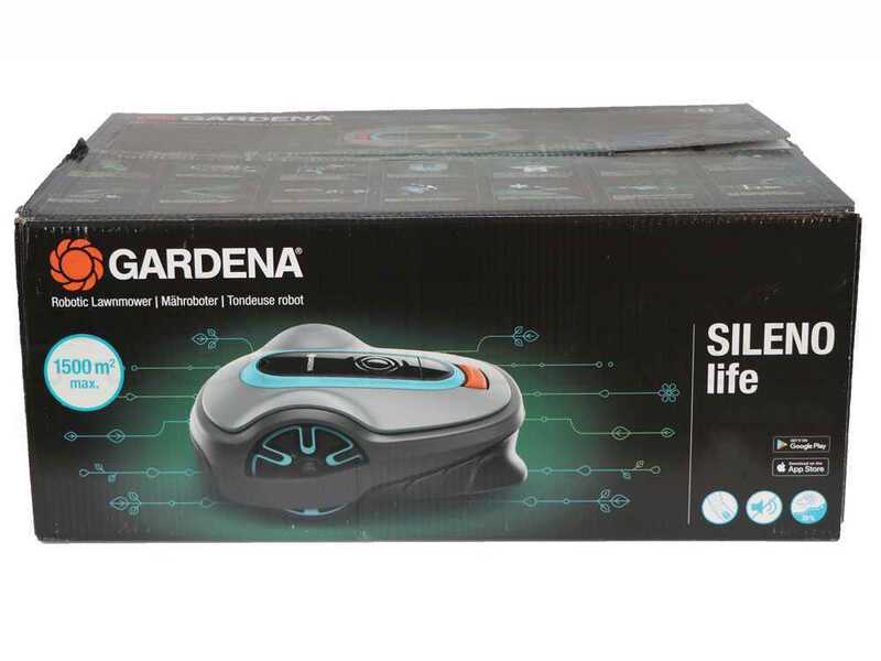 OUTLET - UTILIZZATO PER PROVA - Gardena SILENO life 1500 set Smart - Robot rasaerba -  Larghezza di taglio 22 cm - Gestione Gardena Smart App