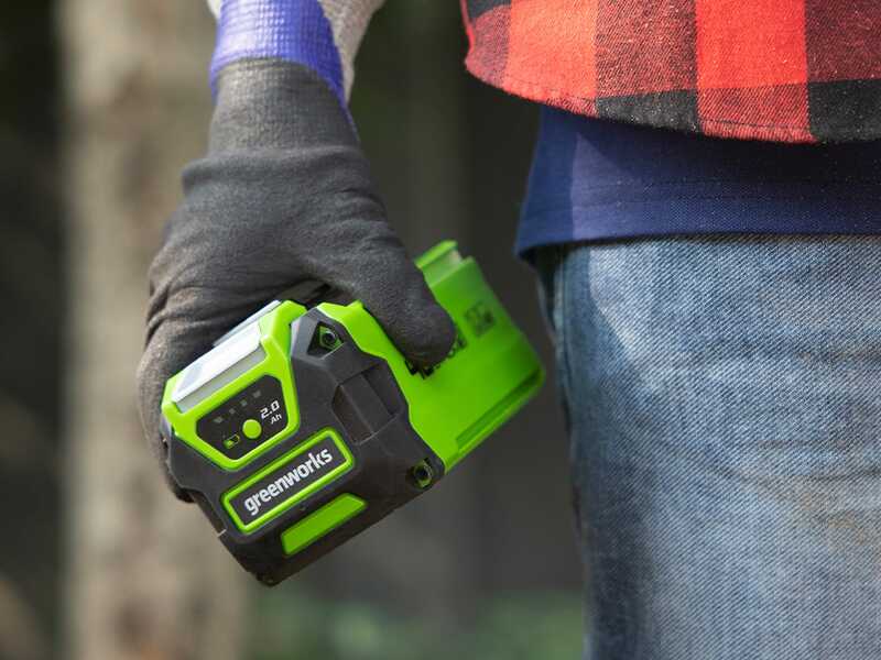 Greenworks PH40B01-01 - Tagliasiepi elettrico su asta di prolunga telescopica orientabile - 40V - SENZA BATTERIA E CARICABATTERIA