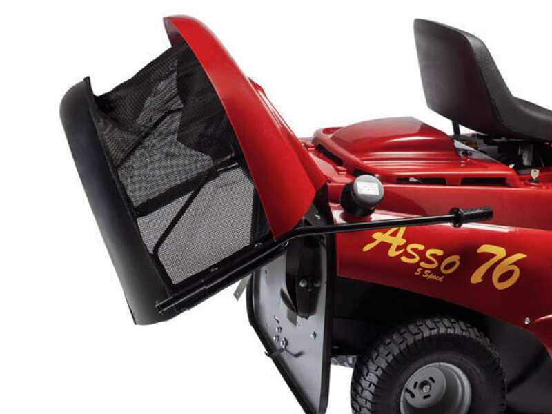 OUTLET - PICCOLI DIFETTI ESTETICI - Eurosystems ASSO 76 Mini rider - Rider trattorino rasaerba - Cambio Meccanico a marce - Larghezza di taglio 76 cm