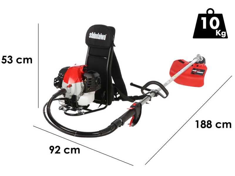Shindaiwa SuperPro BP302T - Decespugliatore a zaino - Motore 30.5 cc