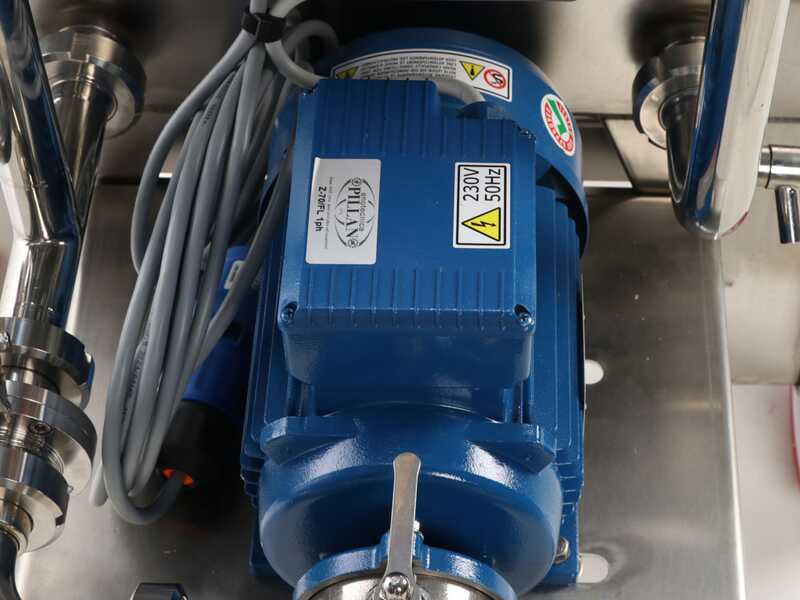 Enotecnica Pillan FC43 - Filtro professionale per cantina da 30 cartoni 40x40 cm - Telaio e pompa in acciaio INOX