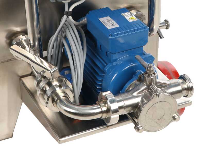Enotecnica Pillan FC43 - Filtro professionale per cantina da 30 cartoni 40x40 cm - Telaio e pompa in acciaio INOX