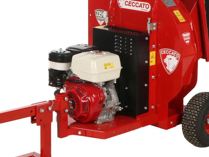 Ceccato Tritone Monster - Biotrituratore a scoppio trainabile - Motore Honda GX390