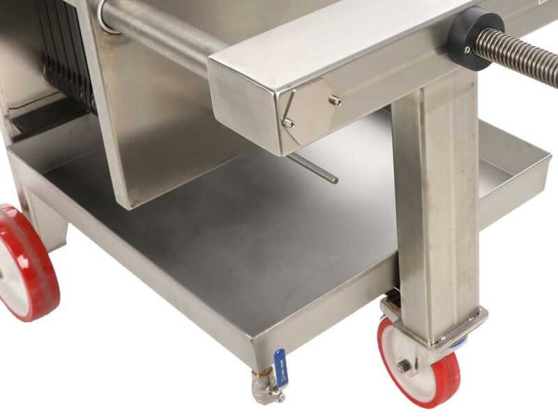 Enotecnica Pillan FC44 - Filtro per vino professionale da 40 cartoni 40x40 cm - Telaio e pompa in acciaio INOX