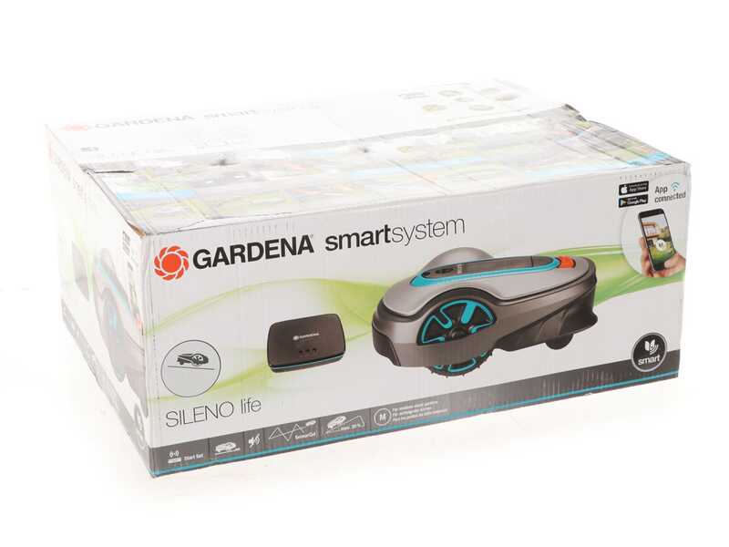 OUTLET - DA ESPOSIZIONE - Gardena SILENO life 750 - Robot rasaerba con cavo perimetrale e batteria al litio