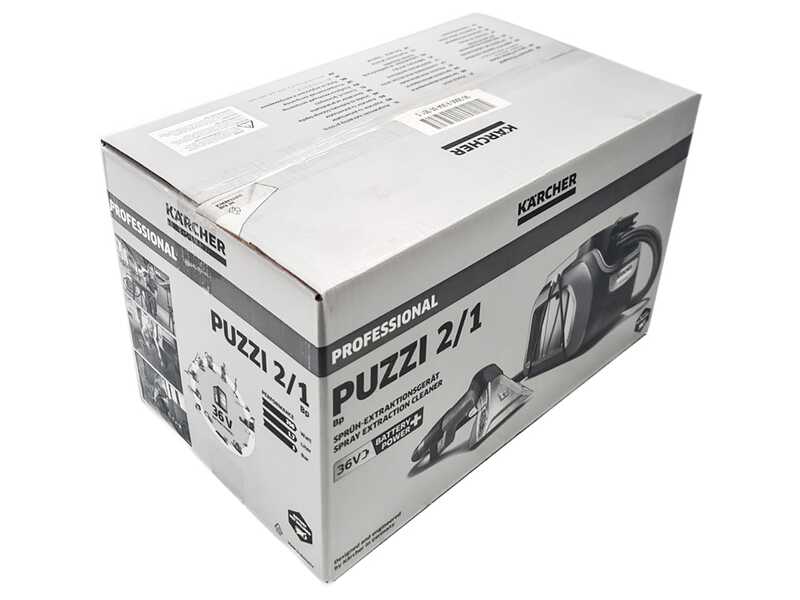 Karcher Pro Puzzi 2/1 Bp - Lavamoquette - Aspiraliquidi portatile - 36V - SENZA BATTERIA E CARICABATTERIA