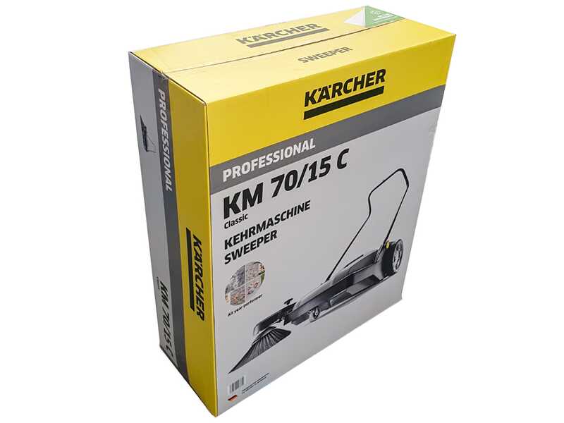 Karcher KM 70/15 C Classic - Spazzatrice manuale a spinta con cesto di raccolta