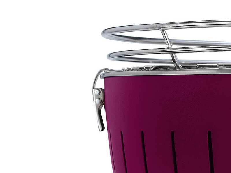 LotusGrill LG G435 U PU - Barbecue portatile per esterno XL - Scocca viola