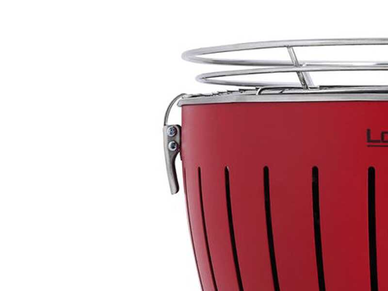 LotusGrill LG G28 U RD - Barbecue portatile per esterno Mini - Scocca rossa