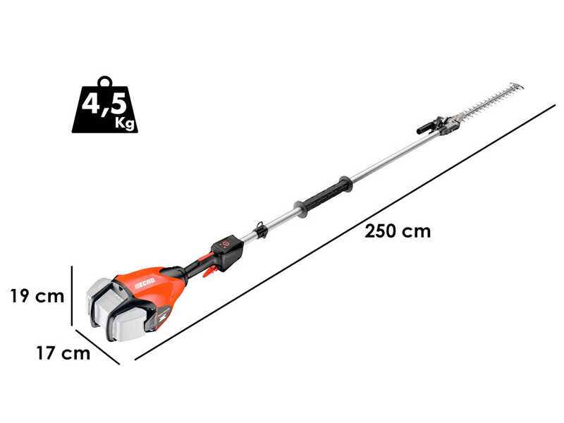 ECHO DHCA-2600HD - Tagliasiepi a batteria - 56V -SENZA BATTERIA E CARICABATTERIA