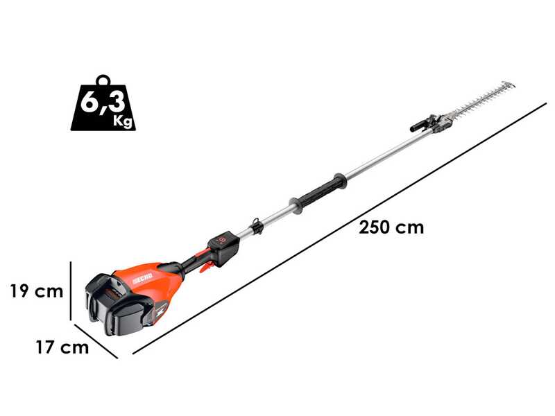 ECHO DHCA-2600HD - Tagliasiepi a batteria - 56V 5Ah