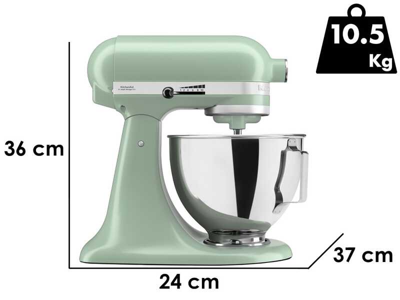 KitchenAid Classic 5KSM95PS-EDC Pistacchio - Planetaria con testa reclinabile