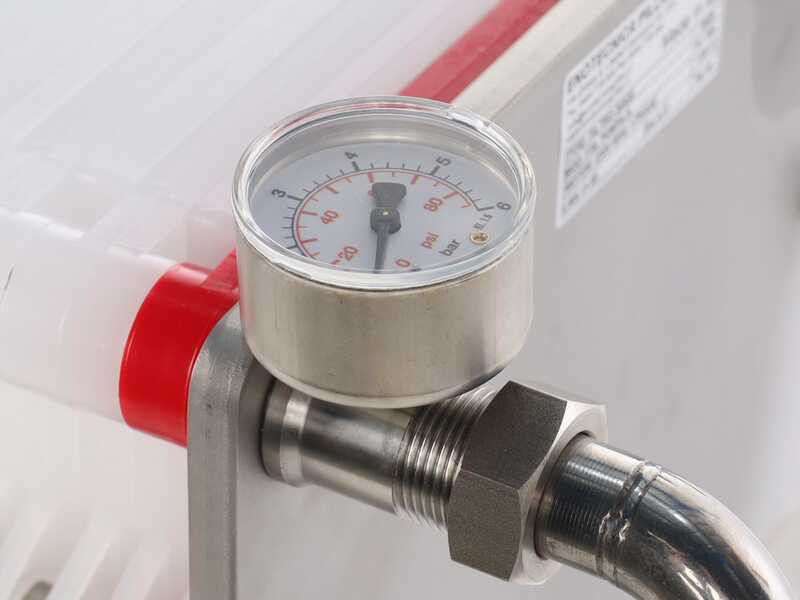 Enotecnica Pillan F40 - Filtro a cartoni per vino carrellato - Telaio INOX e pompa NOVAX