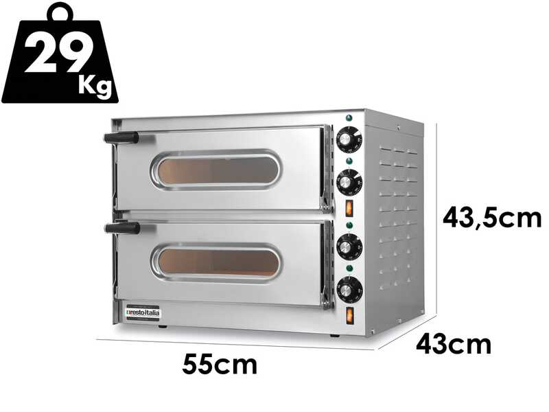 Resto Italia Small G2 - Forno elettrico per pizza - Doppia camera