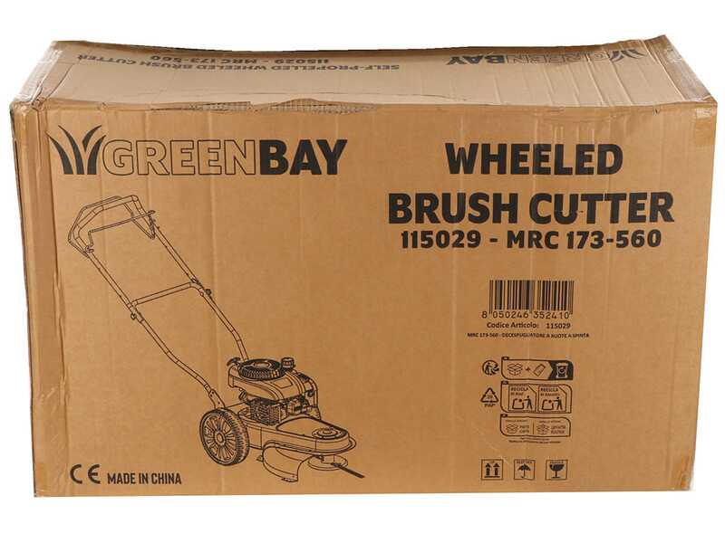 GreenBay MRC 173-560 - Decespugliatore a ruote a benzina 4 tempi trazionato