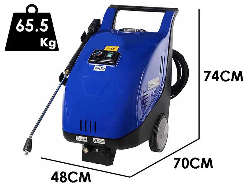 Annovi &amp; Reverberi 3650 - Idropulitrice ad acqua calda - 160 bar - 500 l/h