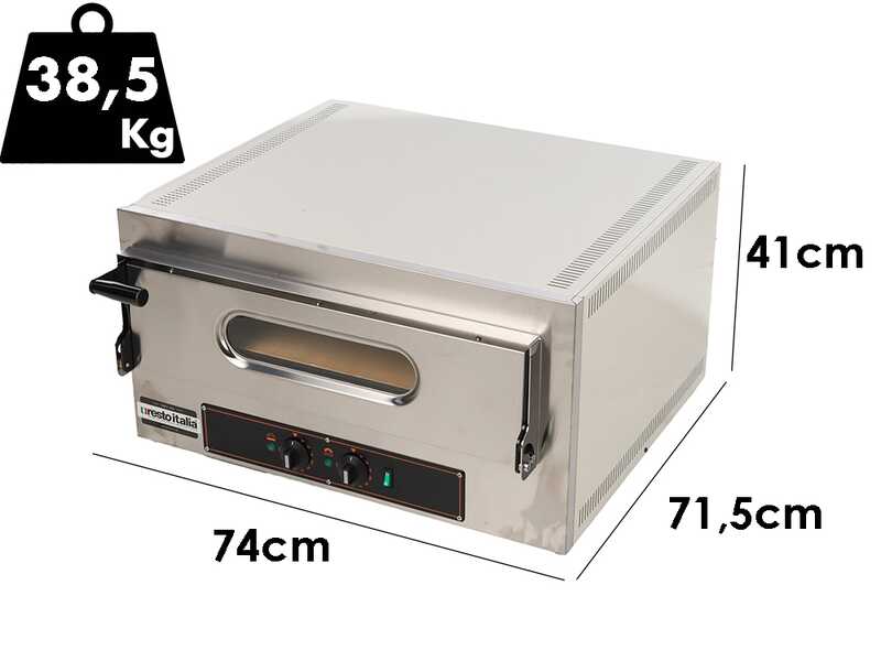 Resto Italia KUBE 1 - Forno elettrico per pizza - 3200 W