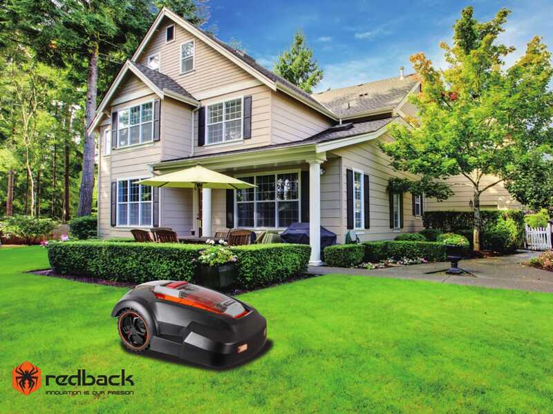 OUTLET - UTILIZZATO PER PROVA - Redback RM24A-10-W - Robot rasaerba con cavo perimetrale - Batteria al litio 28V 3Ah