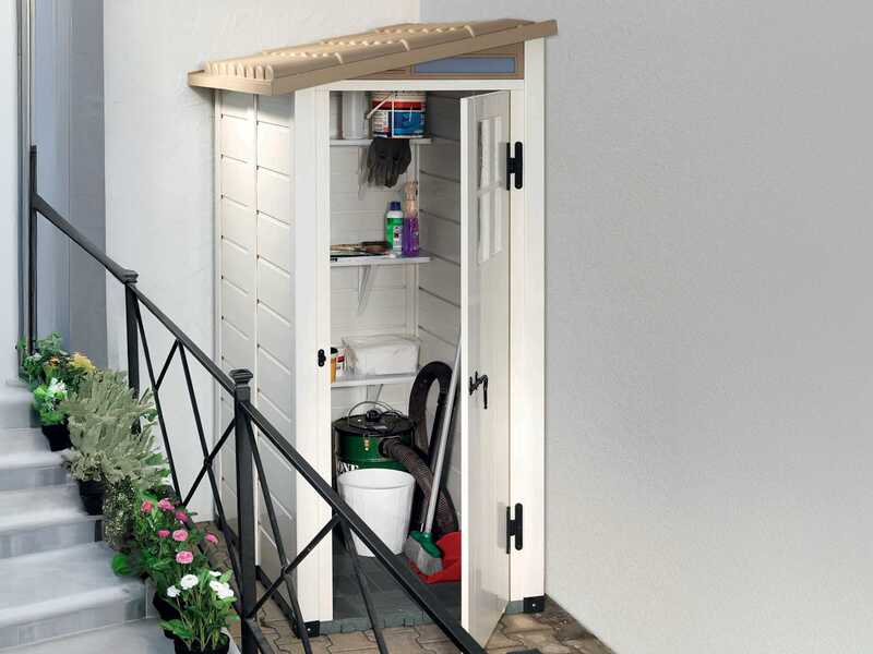 Garofalo Tuscany Evo 100 Terrace - Casetta da giardino - Con finestra e porta ad anta singola - 82.5x122.5x201 cm