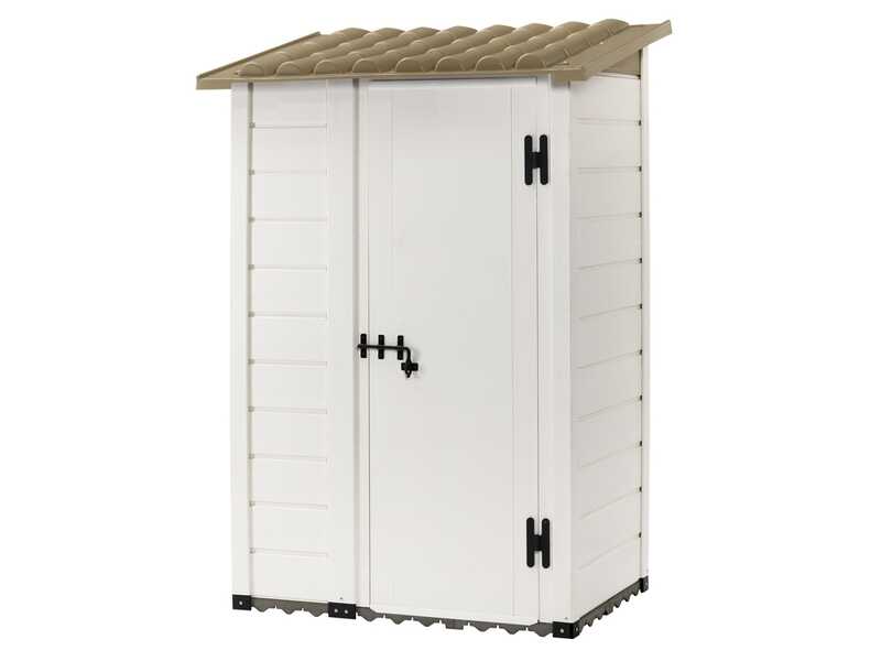 Garofalo Tuscany 100 - Casetta da giardino - Con porta decentrata - 122.5x82.5x201 cm