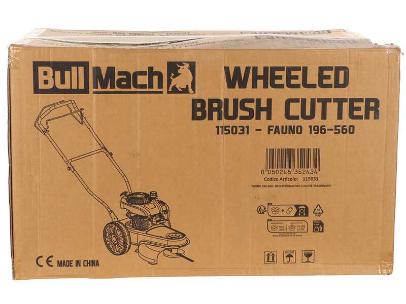 BullMach FAUNO 196-560 - Decespugliatore a ruote a benzina 4 tempi trazionato