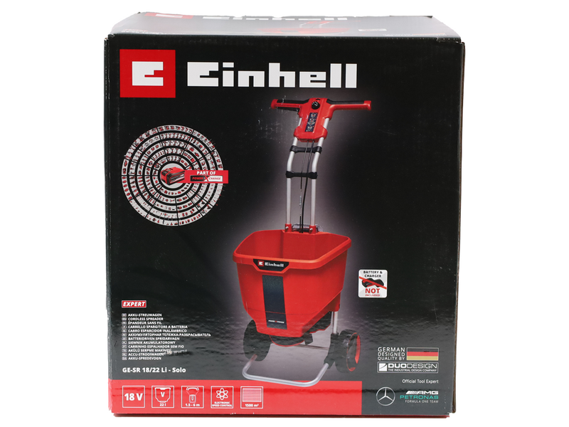 Einhell GE-SR 18/22 Li - Spandiconcime a batteria multiuso - 18V 2.5Ah