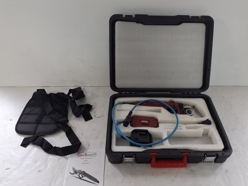 OUTLET - UTILIZZATO PER PROVA - GeoTech-Pro MS-45 - Forbice elettrica da potatura - 2x 18V 5Ah