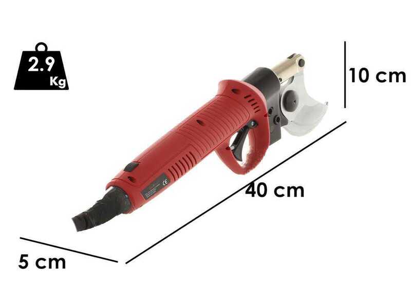 OUTLET - UTILIZZATO PER PROVA - GeoTech-Pro MS-45 - Forbice elettrica da potatura - 2x 18V 5Ah