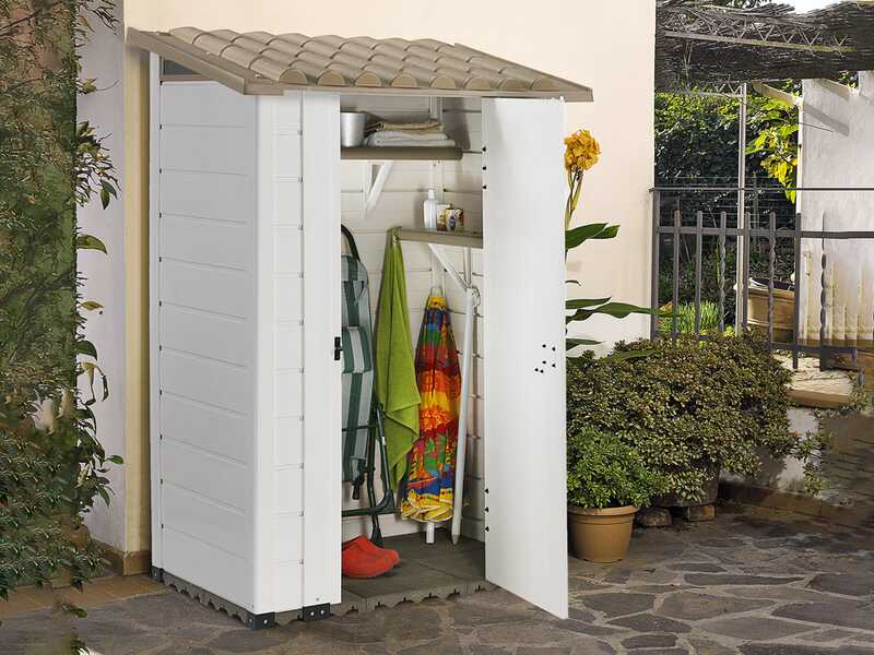 Garofalo Tuscany 100 - Casetta da giardino - Con tetto monofalda - 122.5x82.5x201 cm